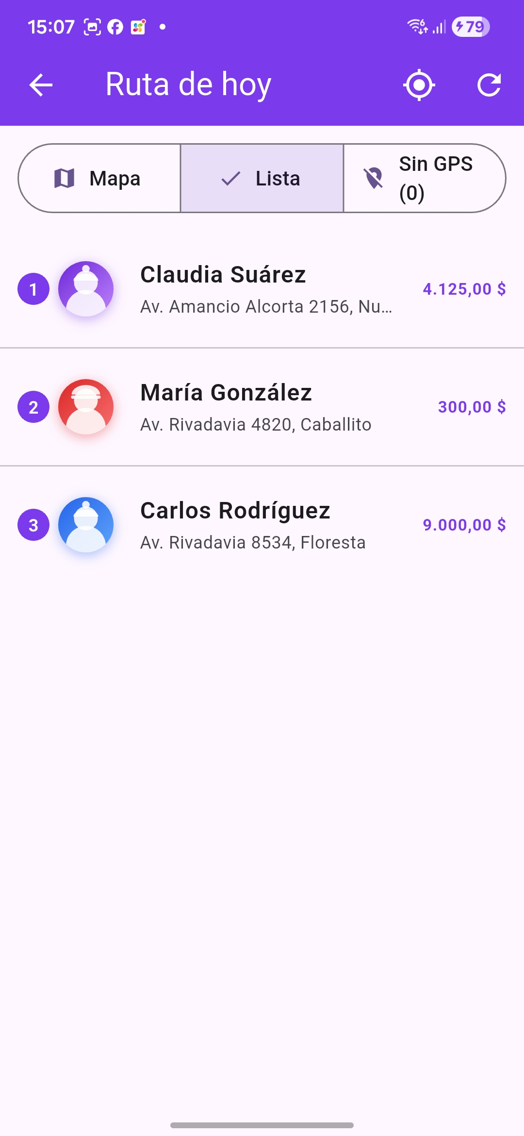 Ruta de Hoy